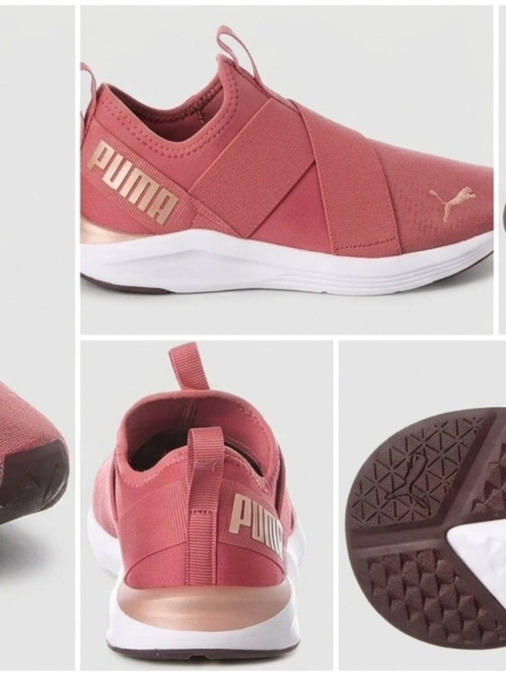 PUMA Women's Prowl Slip on Knit WN's Cross Trainer - Rose Gold / Size: 6US